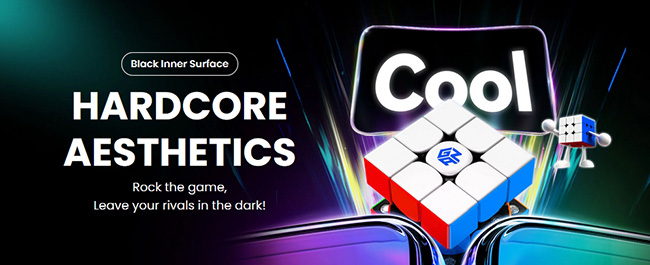 GAN V100 Maglev 3x3x3 Speed Cube UV Coated